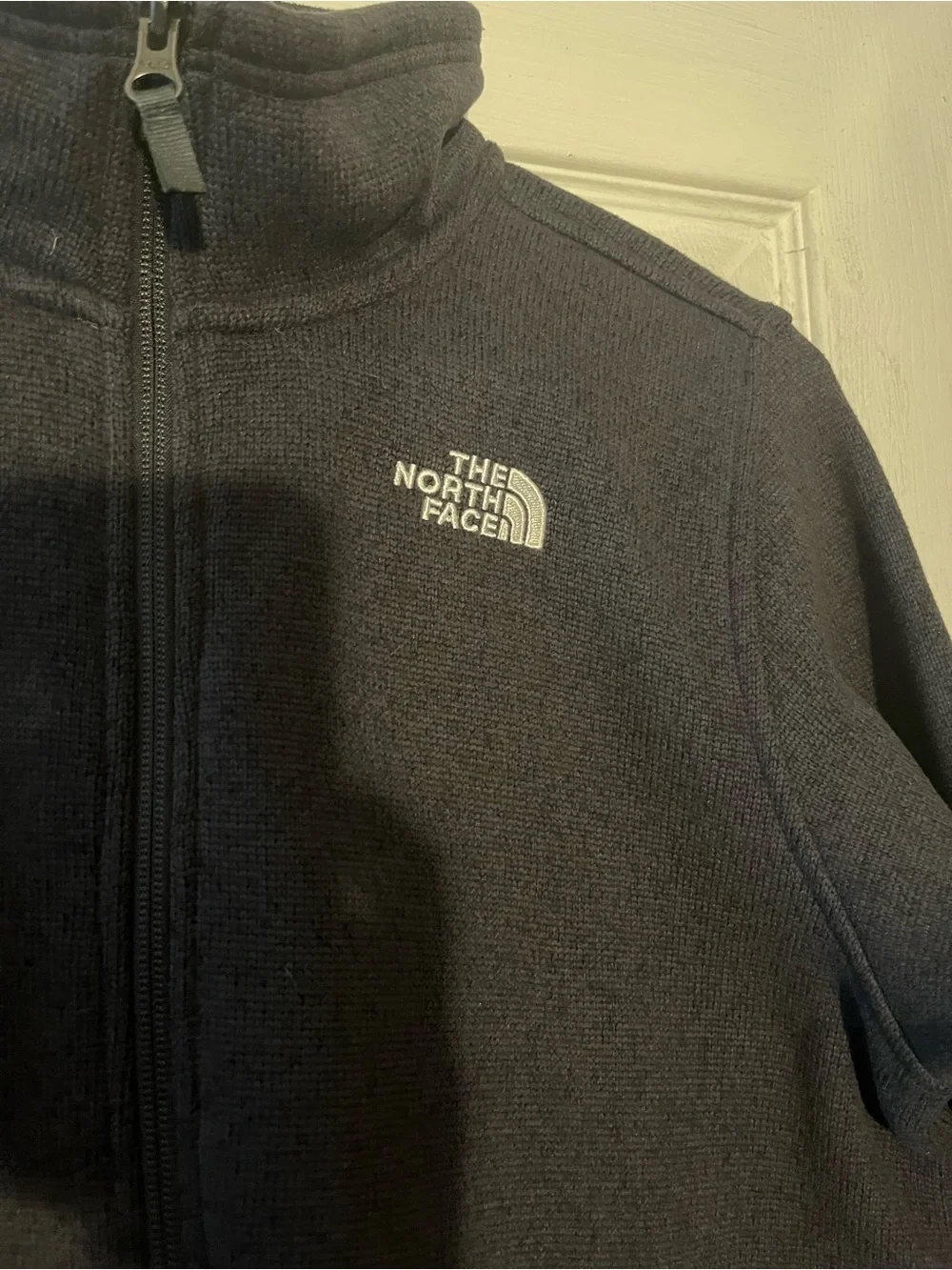 The North Face Unisex Charcoal Black Full-Zip Lightweight Fleece Jacket
